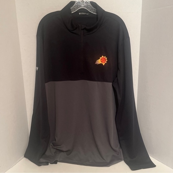 Men's Levelwear Black NBA Phoenix Suns Pursue Quarter-Zip Jacket Windbreaker XXL - Picture 1 of 13